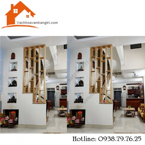 Vách ngăn lam gỗ - vách ngăn cnc đẹp tại quận 12