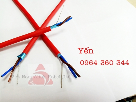 Altek Kabel Cáp chống cháy chống nhiễu 1Pair 1.0mm2, 1.5mm2, 2.5mm2