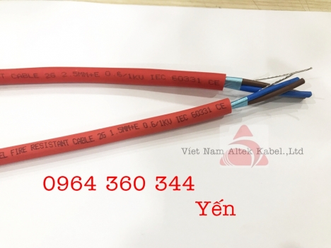 Altek Kabel Cáp chống cháy chống nhiễu 1Pair 1.0mm2, 1.5mm2, 2.5mm2