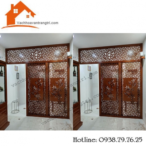 Cách bày trí phòng thờ đẹp với vách ngăn cnc tại quận 12 tphcm