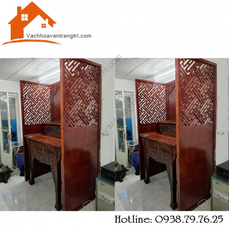Cách bày trí phòng thờ đẹp với vách ngăn cnc tại quận 12 tphcm