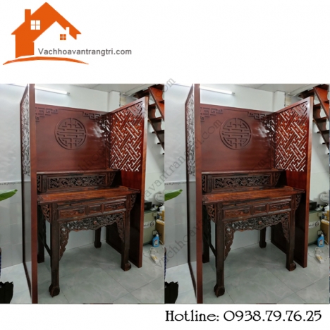 Cách bày trí phòng thờ đẹp với vách ngăn cnc tại quận 12 tphcm