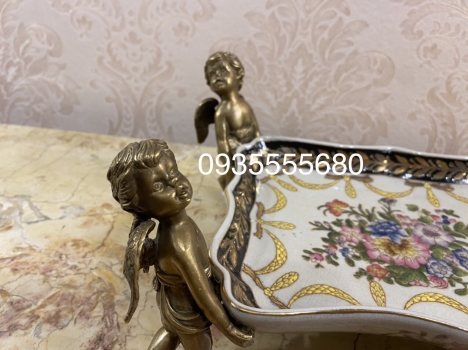 Giao lưu đôi khay gốm đồng hàng bỉ