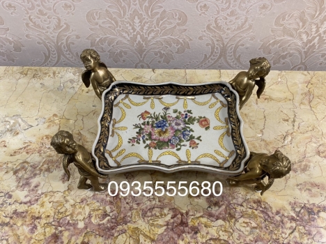 Giao lưu đôi khay gốm đồng hàng bỉ