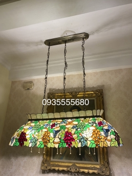 Đèn dài tiffany hoạ tiết chùm nho