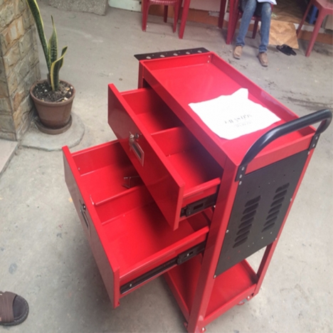Xe đẩy 3 ngăn 1 ngăn kéo