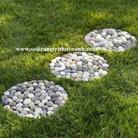 Sỏi trang trí lối đi sân vườn