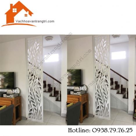 Thiết kế vách ngăn phòng khách và bếp giá rẻ hiện đại quận 12