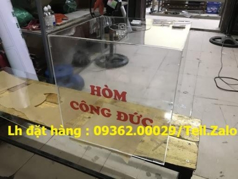 Sản xuất thùng, hòm phiếu mica kích thước có sẵn