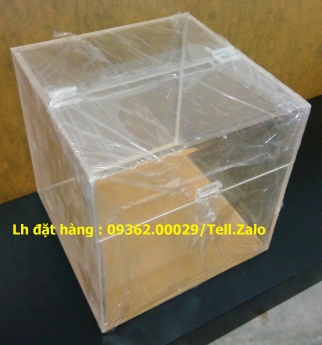 Sản xuất thùng, hòm phiếu mica kích thước có sẵn
