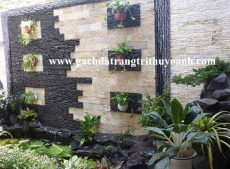 Đá tự nhiên trang trí quán cafe