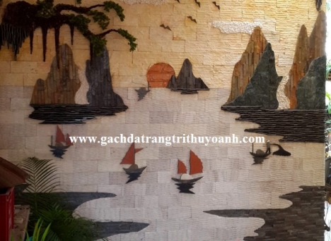 Đá tự nhiên trang trí quán cafe