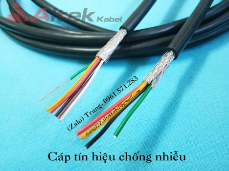 Cáp tín hiệu chống nhiễu quy cách 2-4-6-8 lõi