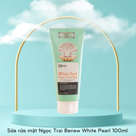 Sữa rửa mặt Ngọc Trai cao cấp - Benew White Pearl 100ml