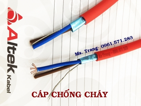 Cáp tín hiệu chậm cháy chống nhiễu 2x1.0 - 2x1.5 - 2x2.5