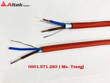 Cáp tín hiệu chậm cháy chống nhiễu 2x1.0 - 2x1.5 - 2x2.5