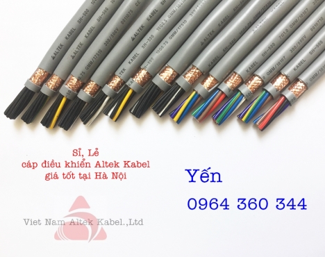 cáp điều khiển Altek Kabel SH-500 6x0.5mm, 6x0.75mm, 6x1.0mm, 6x1.5mm chống nhiễu