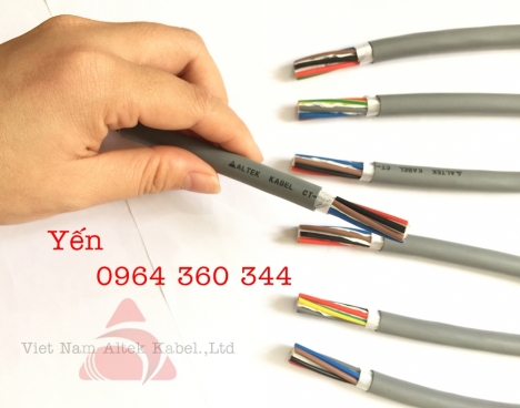 cáp điều khiển Altek Kabel SH-500 6x0.5mm, 6x0.75mm, 6x1.0mm, 6x1.5mm chống nhiễu