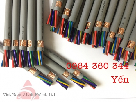 cáp điều khiển Altek Kabel SH-500 6x0.5mm, 6x0.75mm, 6x1.0mm, 6x1.5mm chống nhiễu