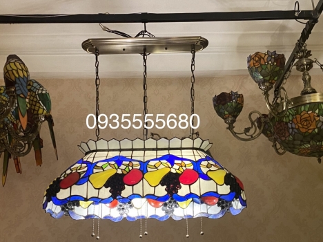 Đèn tiffany bàn ăn họa tiết hoa quả