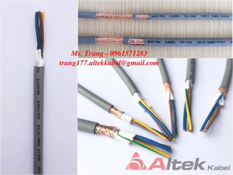 Cáp điều khiển 3 lõi, cáp tín hiệu chống nhiễu 3 lõi