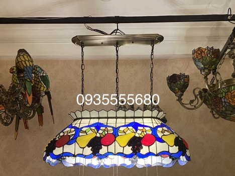Đèn tiffany bàn ăn họa tiết hoa quả