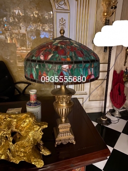 Đèn tiffany hoạ tiết hoa tuylip hàng âu
