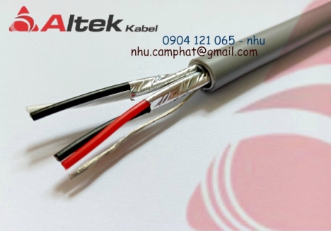 Altek Kabel 1pr 20awg twisted screened audio cable
