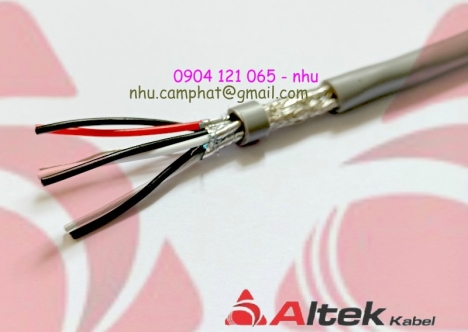 Altek Kabel 1pr 20awg twisted screened audio cable