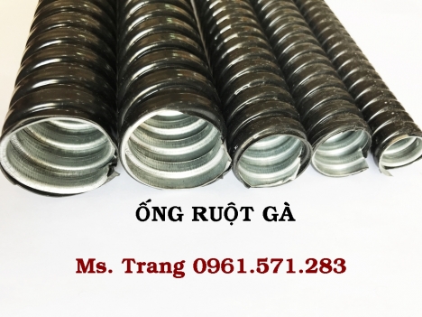Ống sun sắt phi 20, ống ruột gà phi 20 và đầu nối