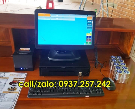 Máy tính tiền in bill cho quán cafe, quán trà sữa tại Cần Thơ, An Giang