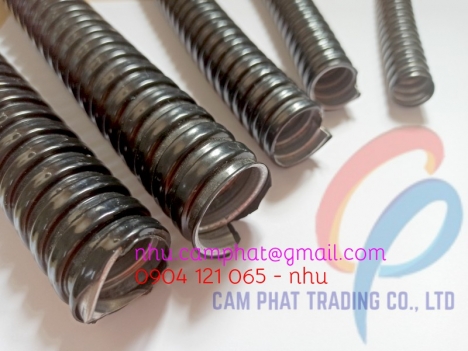 Ống ruột gà lõi thép luồn dây điện dùng ngoài trời