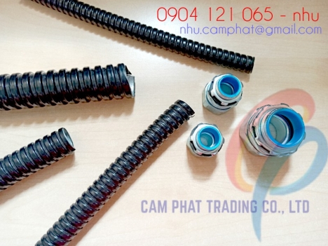 Ống ruột gà lõi thép luồn dây điện dùng ngoài trời