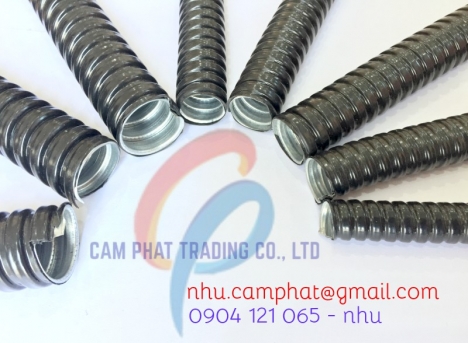 Ống ruột gà lõi thép luồn dây điện dùng ngoài trời