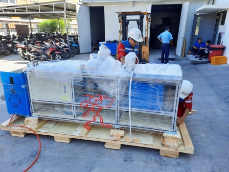 Dịch vụ đóng gói máy móc đi Hàn Quốc chuyên nghiệp