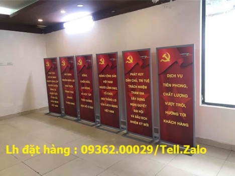 Mẫu standee khung sắt để ngoài trời có sẵn – In nội dung theo yêu cầu