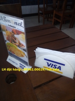 Các loại kệ menu để bàn sản xuất tại MICALIVINA
