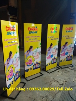 Mẫu standee khung sắt để ngoài trời có sẵn – In nội dung theo yêu cầu