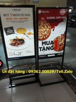 Mẫu standee khung sắt để ngoài trời có sẵn – In nội dung theo yêu cầu
