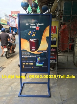 Mẫu standee khung sắt để ngoài trời có sẵn – In nội dung theo yêu cầu