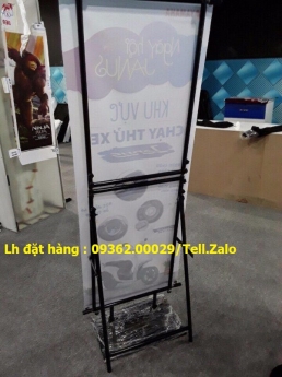 Mẫu standee khung sắt để ngoài trời có sẵn – In nội dung theo yêu cầu