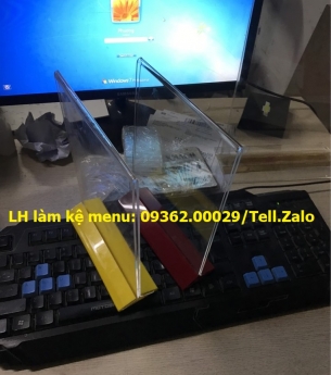 Các loại kệ menu để bàn sản xuất tại MICALIVINA