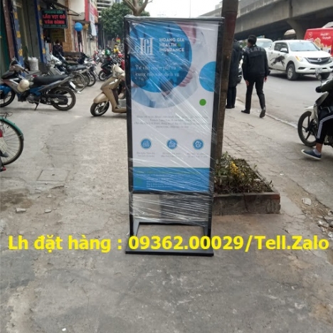 Mẫu standee khung sắt để ngoài trời có sẵn – In nội dung theo yêu cầu
