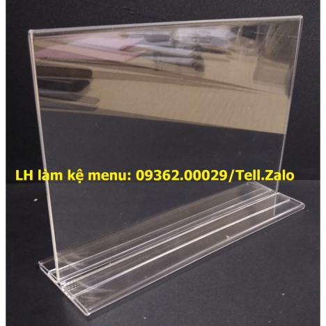 Các loại kệ menu để bàn sản xuất tại MICALIVINA