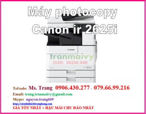 máy photocopy Canon 2625i giá siêu cực tốt + hậu mãi chu đáo