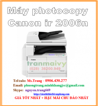 Máy photocopy Canon ir 2006n full trọn bộ giá tốt nhất hcm