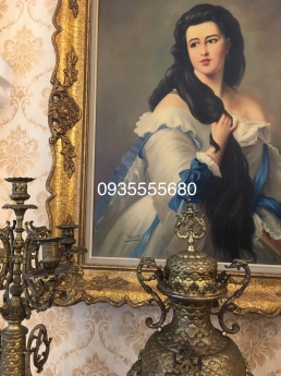 Giao lưu Tranh chân dung thiếu nữ cổ hàng Pháp