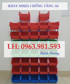 Kệ dụng cụ A6, khay nhựa xếp chồng, khay nhựa đựng dụng cụ