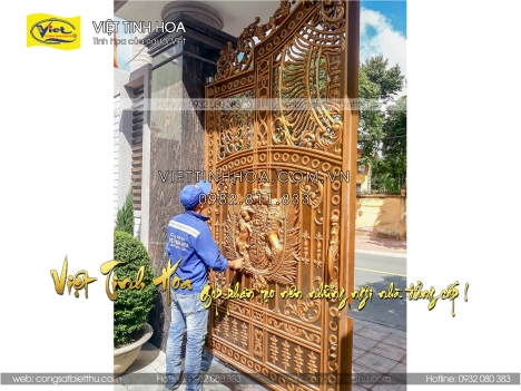 Sơn lại cổng nhôm đúc, cổng biệt thự