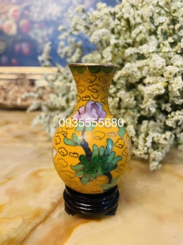 Giao lưu bộ bình đồng pháp lam 5 món.